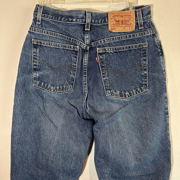 Y2K Levis 550 Jeans Womens Sz 12 Relaxed Fit Tapered High Rise Vintage Mom 2002 - Picture 8 of 11